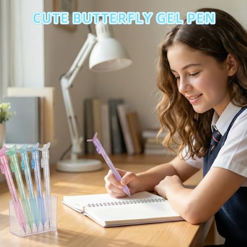 Bolígrafos Retráctiles de Gel Negro 0.5mm Pack 5 miniatura 5