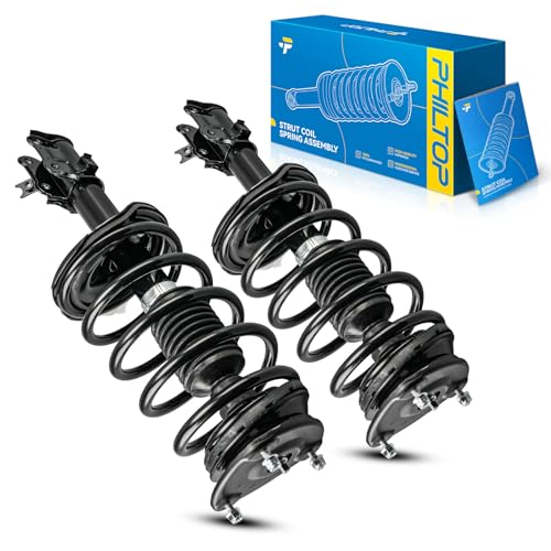 Image of PHILTOP Front Complete Struts Assembly with Coil Spring For 2006-2011 Hyundai Accent 2006-2011 Kia Rio 172297 /172298-Quick Loaded Suspension