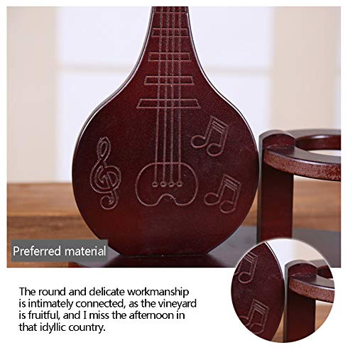 Soporte para Botellas de Vino de Madera Maciza miniatura 5