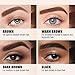 Cilrofelr Tattoo Peel Off Eyebrow Gel, Easy Tattoo Brow Peel Off Gel, Last Up to 3 Days, Waterproof, Transfer-proof, For Fuller & Defined Looking Brows, Gray Black (2 Pack)