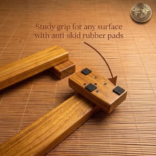 Image of Solid Wood Shena Push Up Board & Stand, Standard Size (SAGWAN EDITION)