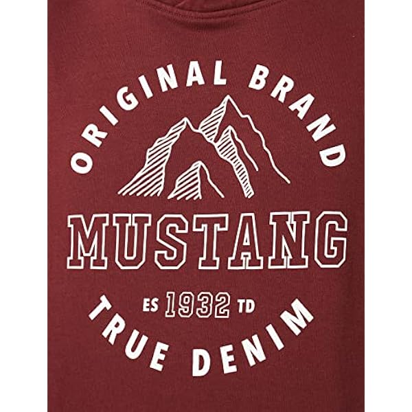 MUSTANG Bennet H Print heren Sweatshirt met capuchon