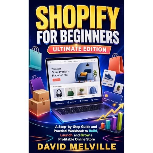 Shopify for Beginners: Ultimate Edition Audiolibro Por david melville arte de portada