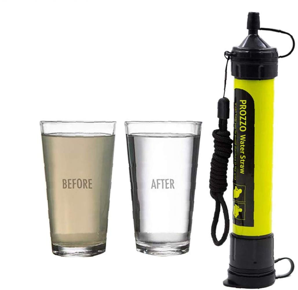 AVENTURE ET CULTURE Personal Water Filter for Hiking, Camping, Travel, and Emergency Preparedness