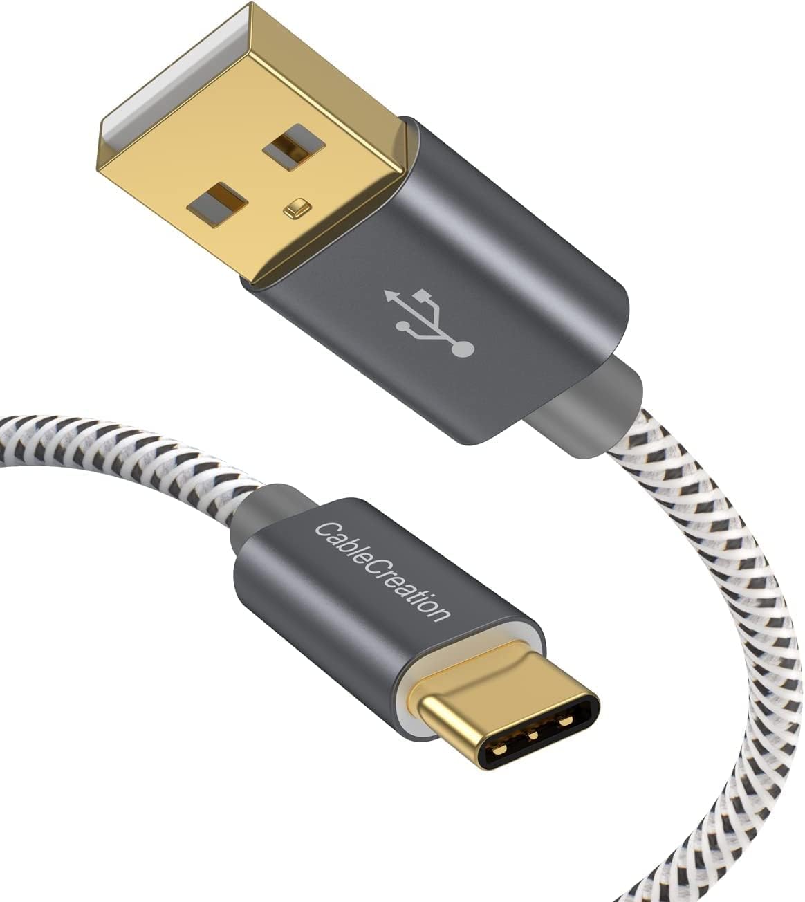 USB Type C Cable 4FT, USB 2.0 A to C Cable Fast Charging Cable 3A 480Mbps Data, USB to USB C Cable Cord Compatible with MacBook Air Chromebook Pixel Galaxy S22 Ultra S21 S10, Gray 1.2m