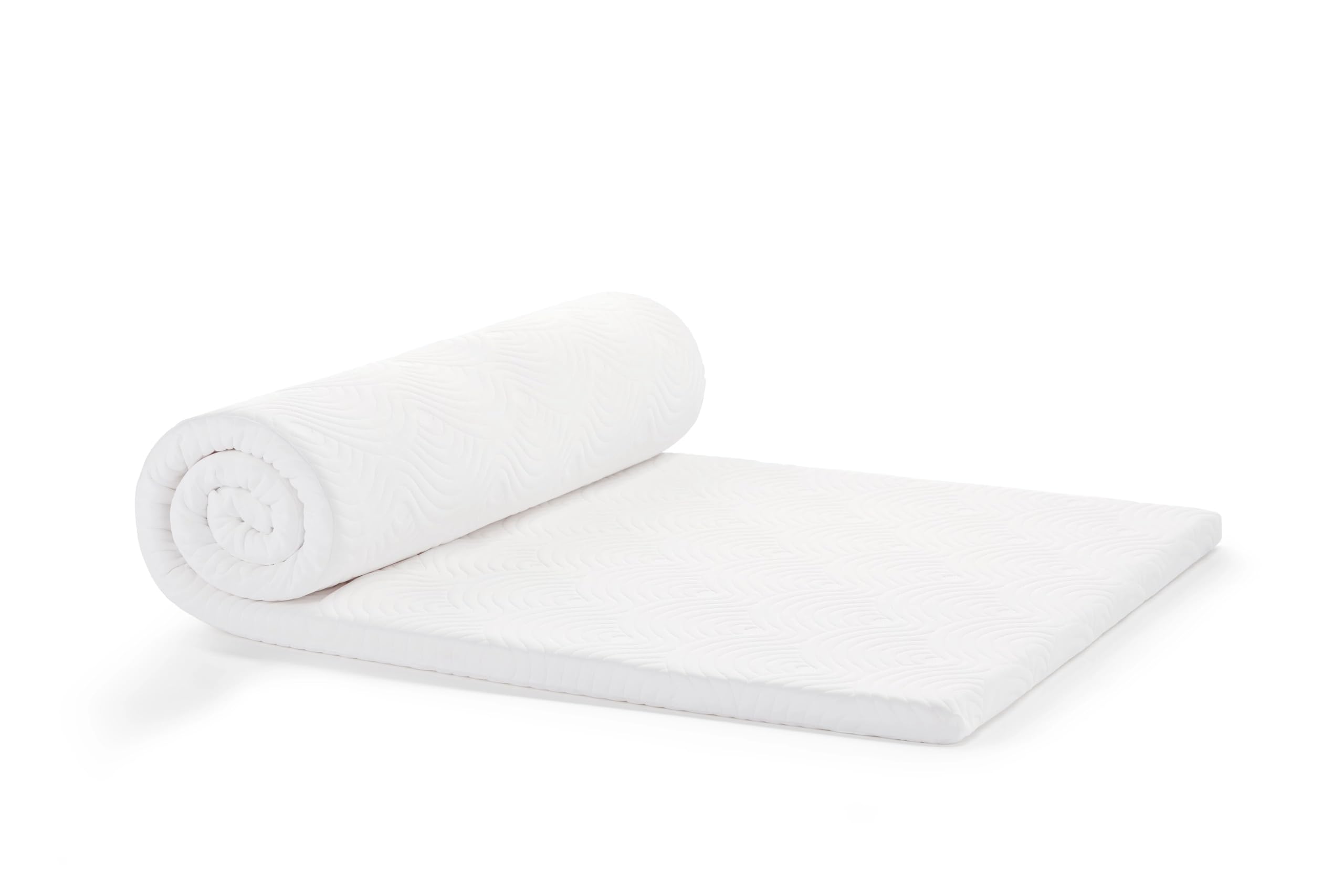 TEMPUR EASE Mattress Topper Double 135 x 190 cm, 3cm Thick, Conforming Mattress Topper, Washable Cover, White