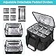 Trunab Isolierte Medizinische Tasche mit 5 Verstellbaren Trennwänden, Wasserfeste Insulin Tasche für Zuhause, Reisen, Camping – Patentiertes Design, Schwarz