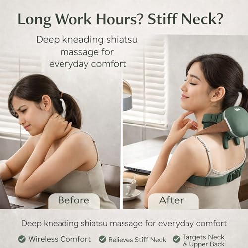 Oblivion Store Oblivion Rechargeable Neck & Shoulder Massager with - Image 4