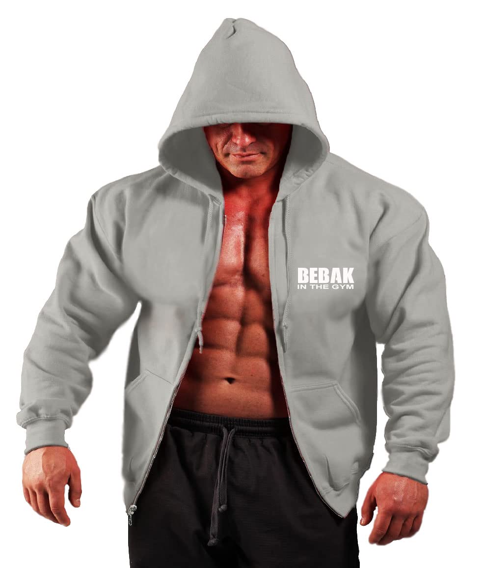 Men's Short Sleeved T-Shirt Bebak In The Gym Grey UAB Arnold Vintage Style NEW E - Foto 3