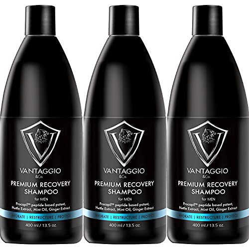 Vantaggio - Premium Hair Growth Shampoo THREE PACK â€“ Shampoo for Hair Loss â€“ Boosts Hair Growth and Thickening â€“ Procapil â€“ DHT Blocker fights thinning and Alopecia.