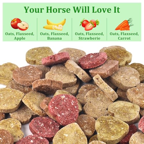 KATUMO Horse Treats, Made with Apple Banana Strawberry and Carrot, Natural Healthy Snacks for Horse Training Rewards and Daily Feeding, 1 lbs - Image 2