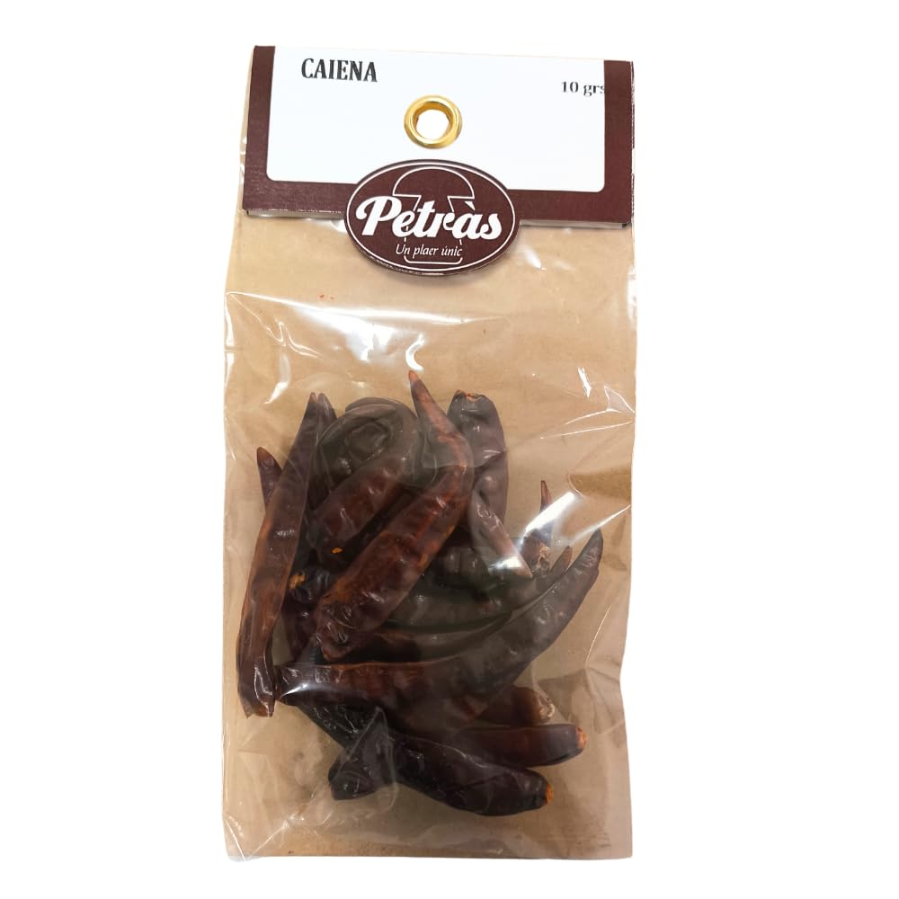 Guindillas Picantes | Petras - Cayena 10 Gr - Sabor Picante e Intenso, Ideal Para Salsas, Guisos y Adobos, Toque Picante en Cocina Mediterránea y Latinoamericana, 100% Natural, Sin Aditivos