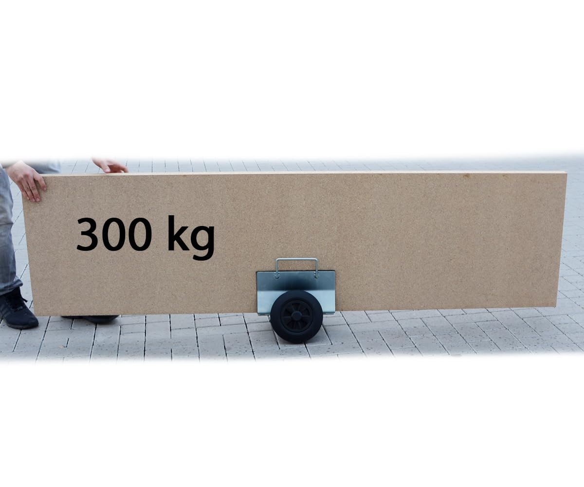 Plattenklemmwagen Plattenroller Plattenwagen Luftreifen mit Kunststofffelge Tragfähigkeit bis 300kg Klemmbreite 0-110mm Filzeinlage