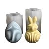 Silicone Mould Easter Eggs Pack of 2 Silicone Moulds Easter Casting Moulds Silicone Easter Eggs Plaster for Casting Silicone Mould Easter Eggs Plaster Moulds for Casting Casting Mould Easter Decoration A