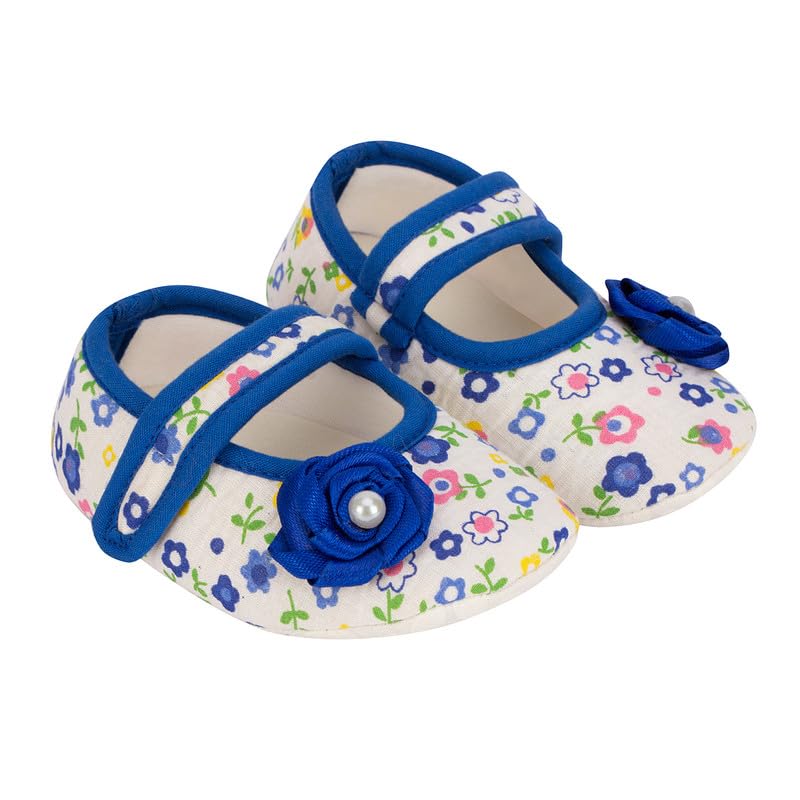 flower printed booties - white-image-32