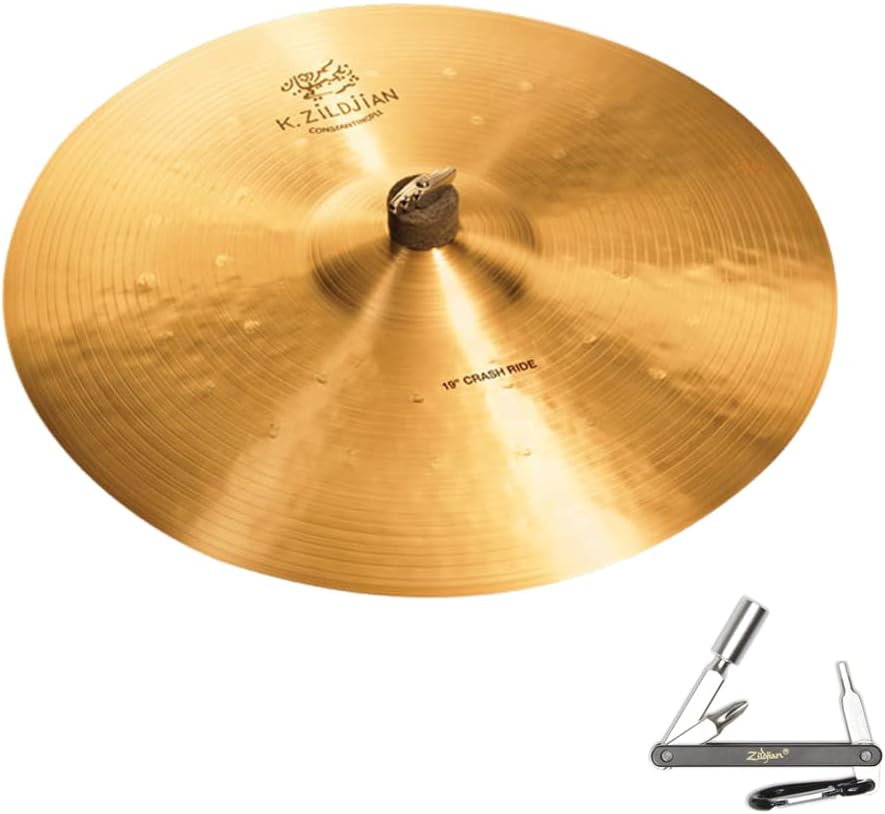 Avedis Zildjian Company Zildjian K1069 19inch K Constantinople Crash Ride Drumset Cast Bronze Cymbal With ZKEY