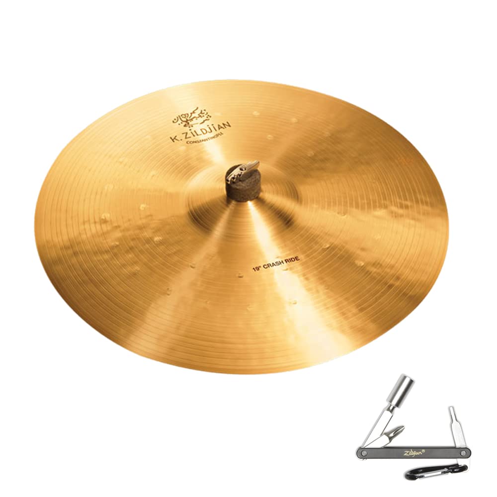 Avedis Zildjian Company Zildjian K1069 19inch K Constantinople Crash Ride Drumset Cast Bronze Cymbal With ZKEY