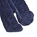 Infant Warm Snowsuit with Hood Cotton Fleece Romper Solid Soft Jumpsuit Playsuit for Baby Girl Boy Navy 0-3M