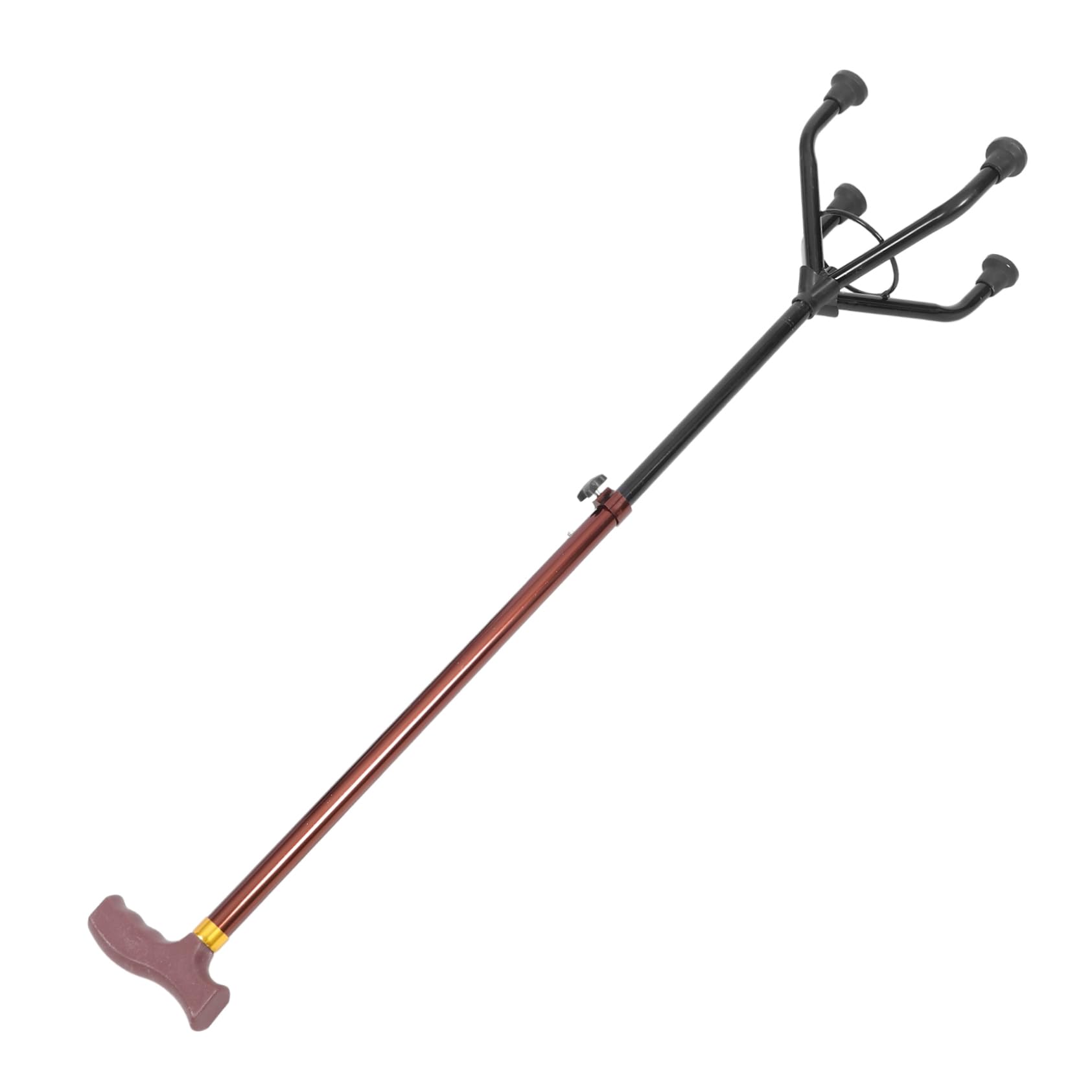 Mikikit Bastón Ajustable De Trekking para Mayores Bastón De Montaña Antideslizante para Caminar Parques De Aluminio