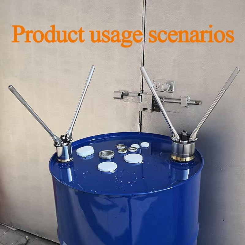 Machine de sertissage de fûts d'huile manuelle pour couvercles en fer de 53 gallons - 6