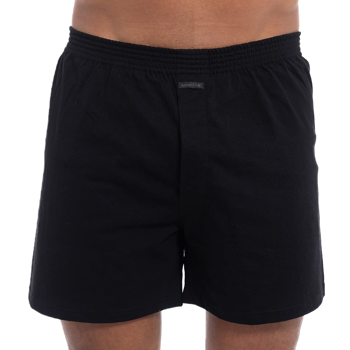 Ammann 2er Pack Boxer Shorts mit Eingriff Boxershorts Pants schwarz