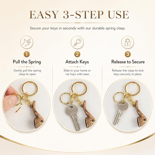 Image of Storite Metal Keychain for Men & Women | Premium Decorative Key Ring | Stylish Key Holder for Car, Bike, Home & Office Keys