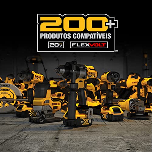 DEWALT Kit de Baterias FLEXVOLT Litio-Ion 20V MAX* 2.0A sem Fio com Carregador (2 Peças) DCB203C2