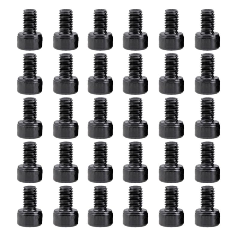M3 x 18mm Hex Socket Head Bolts, Black Stainless Steels Allen Thread Cap Screws for Machine 30 Pcs, M3*18mm
