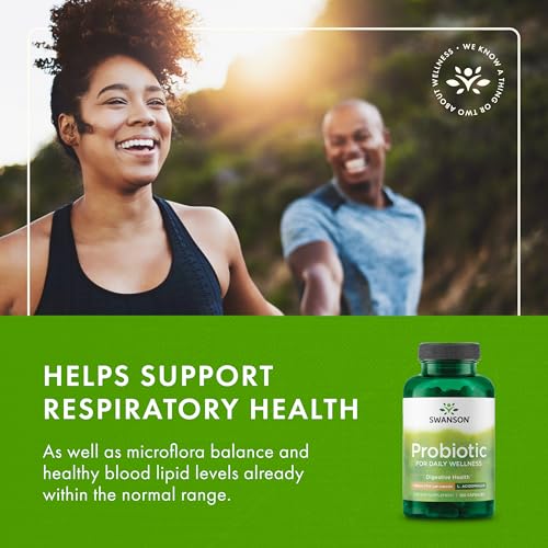 Image of Swanson Probiotic Digestive Health Supplement, 1 Billion CFU, 120 Capsules | A Digestive Health Supplement Delivering 1 Billion CFU per Capsule, a Natural Formula Supporting Bowel Regularity