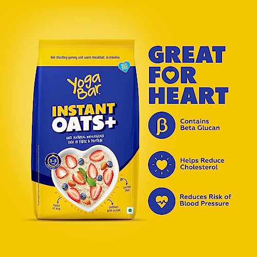 Image of Yogabar Instant Oats 2 Kg | Premium Oats, Ready to Cook, Gluten Free Oats with High Fibre, 100% Whole Grain, Non-GMO, 2Kg