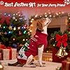 IECOii Christmas Dog Sweater for Extra Large Dogs Girl Boy, XXXXL Big Dog Christmas Sweater with Leash Hole, Holiday Snowman Knitwear for Xmas Photos, Parties, Pet Turtleneck for Doberman,Red, 4XL #5