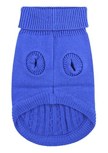 Strickwolle Hundepullover Hundemantel Hundejacke Hunde Weste Winter Herbst warme Hundebekleidung für Kleine und Mittlere Hunde Teddy Chihuahua Shiba Dachshund Bulldog XS S M L