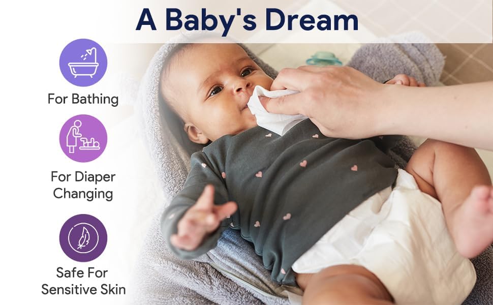 NYRA 100 Count Disposable Dry Wipes for Baby and Adults - Ultra Soft Cotton Tissue Washcloths - 8" x 8" Travel Size - Non-Moistened Cleansing Cloths for Adults, Incontinence, Baby, Body and Face - Image 2 thumbnail