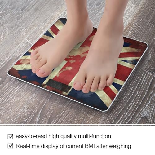 Báscula digital Vintage Union Jack para baño y cuerpo miniatura 5