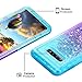 Coolden Case for Galaxy S10 Plus Cases Protective Glitter Case for Women Girls Bling Sparkle Quicksand Heavy Duty Cover Hard Shell Shockproof TPU Case for Samsung Galaxy S10 Plus S10+, Aqua Purple
