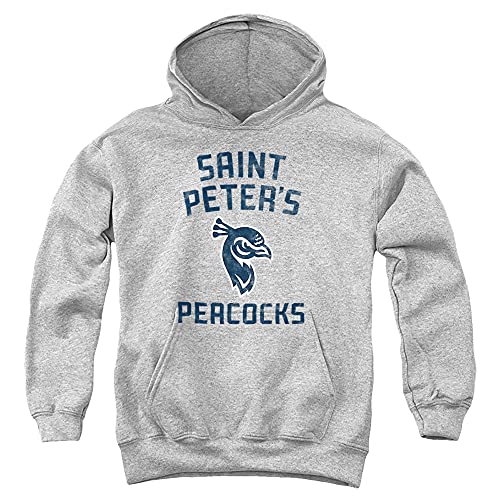 LOGOVISION Saint Peters University Official Saint Peters Peacocks Logo Youth Kids Boy/Girls Pull-Over Hoodie Sweatshirt