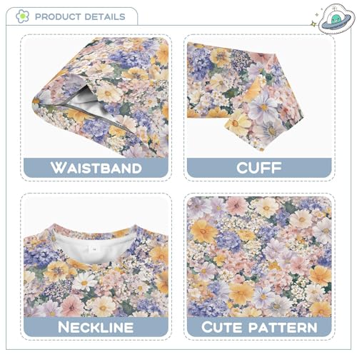 JUNZAN Spring Flowers Mayflower Kids Boys Pullover Hoodie Fleece Hoodie for Boys Camping 4T3