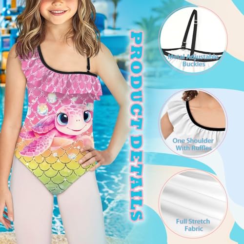 Image of Yzaoxia Girls One Piece Swimsuits Bathing Suit for Kids Swimwear 3-14Y