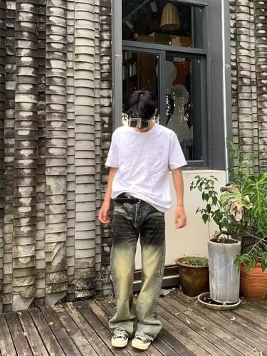 Men's American Denim Casual Wide-Leg Long Pants3