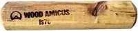 Amicus Mordedor Brinquedo Sustentável de Madeira do Café Wood Amicus para Cães, Pequeno 12cm