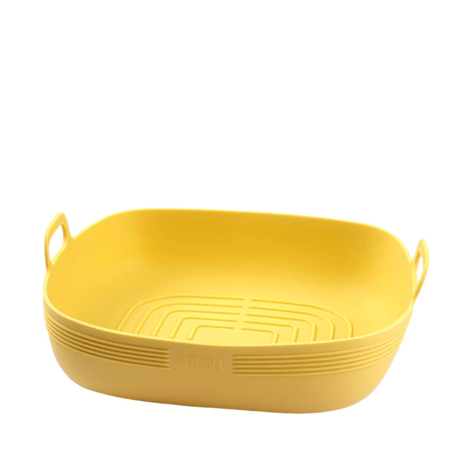 Kalttoy Silicone Air Fryers Basket with Raised Lines for Even Heating Dishwasher Safe and for 5 8 to 8 Quart Air Fryers Microwave Safe Baking Pan