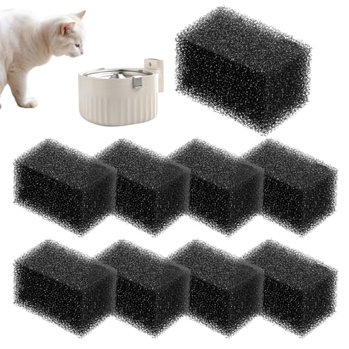 Repuestos 9 esponjas filtro para fuente de agua gatos