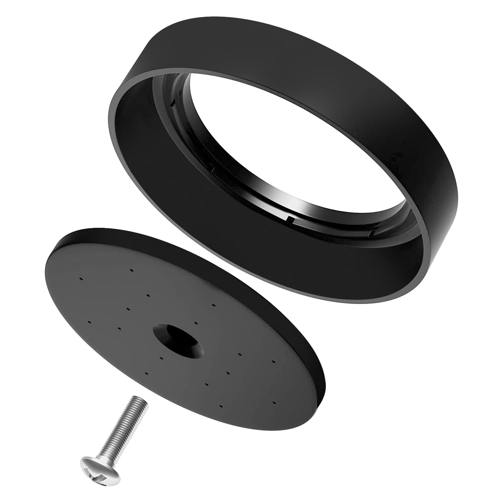 JZBRAIN Commercial Pre-Rinse Spray Valve Head Repair Kit 1.42 GPM High Pressure Spray Face Bumper and Screw Replacement Part for Commercial Sink Sprayer (Black)