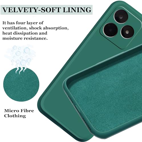 Image of A rtistque Back Cover Case for Realme Narzo N53 with Camera Protection | Shockproof TPU | Stylish Protective Design | Slim Fit | Ultra Matte | Realme Narzo N53 Back Cover - Green