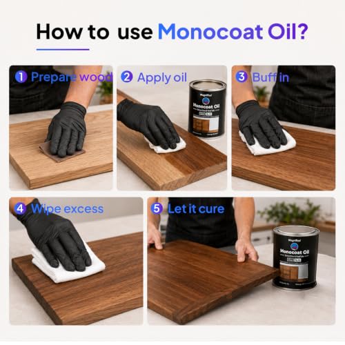 Image of Magnifico Monocoat Oil for Wood Finishing & Restoration, Sports Equipment, Wall Base Coat & Putty, Tools & Hardware - Natural Wood Varnish.