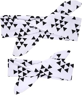 ibasenice Kit De Gravata De Cabelo De Bebê Estampado De Bebê Faixas De Cabeça De Bebê Faixa De Cabelo De Bebê Faixa De Cabelo De Bebê Criança Faixa De Duas Peças Lenço Faixa De Cabeça De