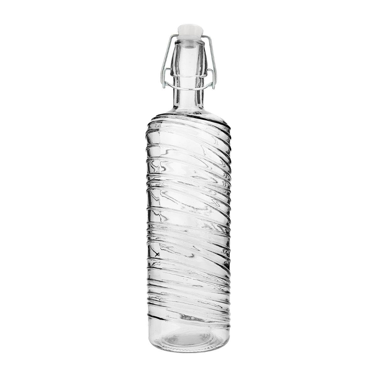 Quid Red Gaseosa Bottle 1L Transp Air Qd