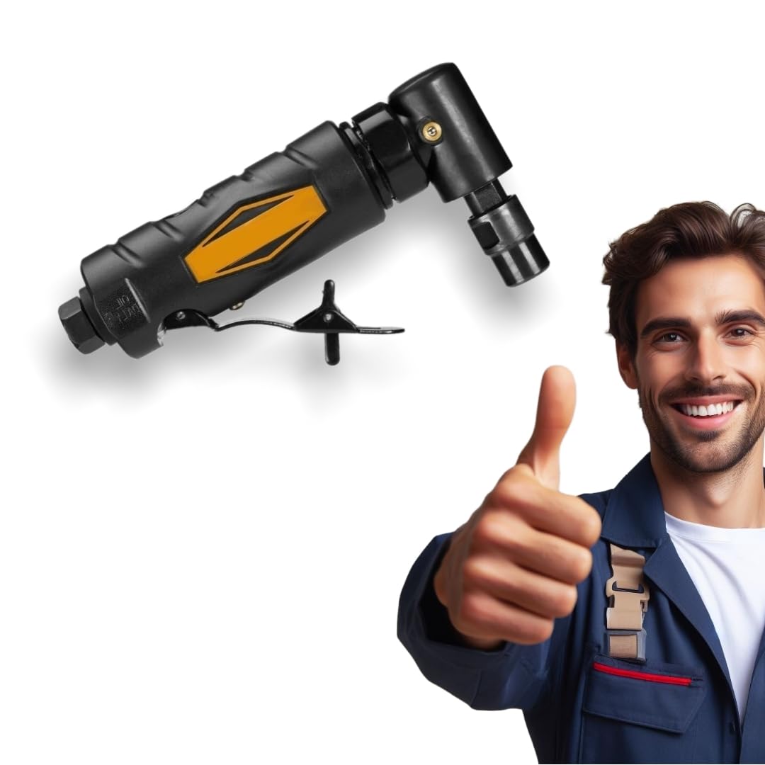 NEW! Fits Mcgraw Pneumatic 1/4 in. Angle Die Grinder - 20,000 RPM, Ideal for Deburring, Grinding, Sanding and Polishing