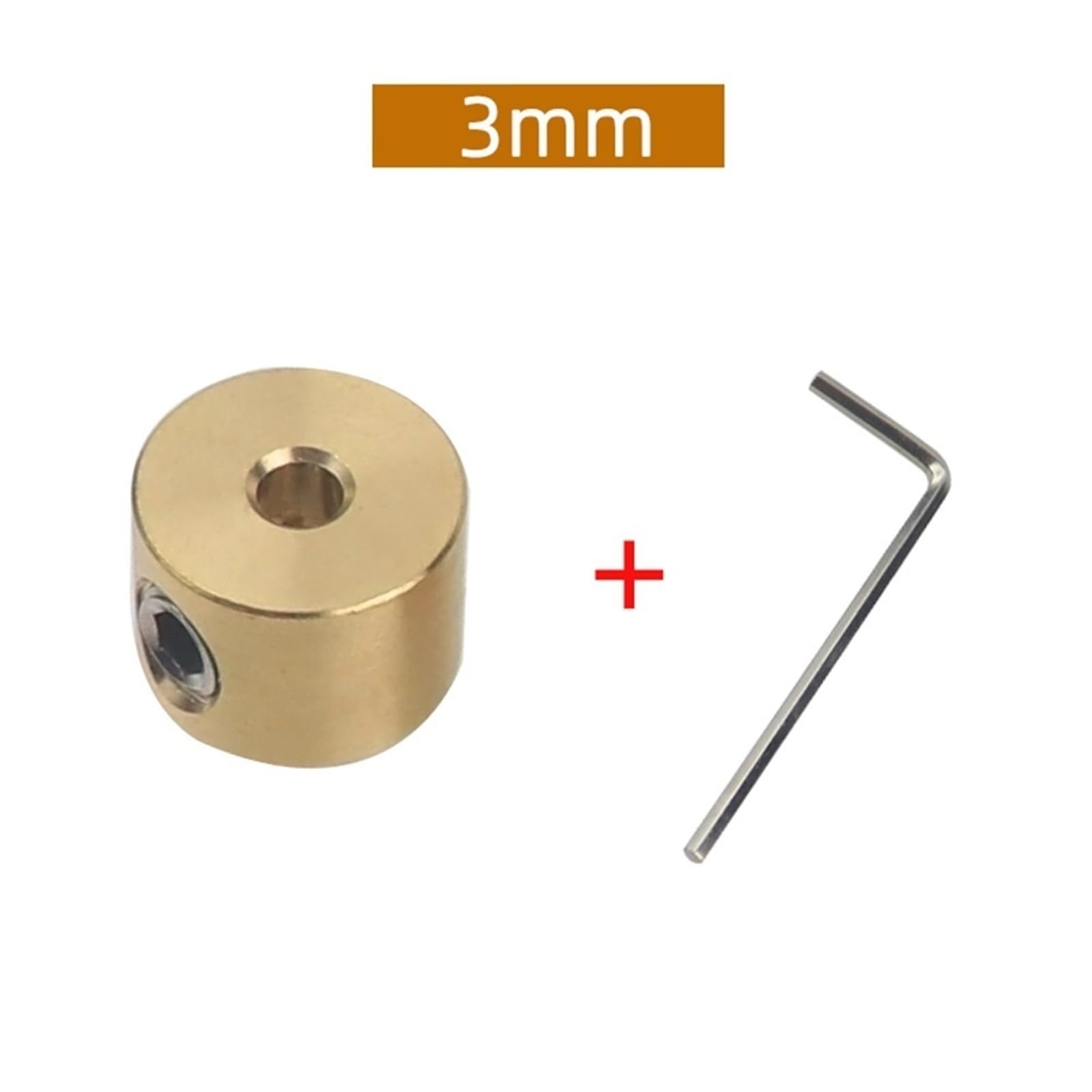 Lot de 6 Colliers d'arrêt en Laiton, bagues de Profondeur Fendues, clé hexagonale for forets de 3 mm, 4 mm et 5 mm