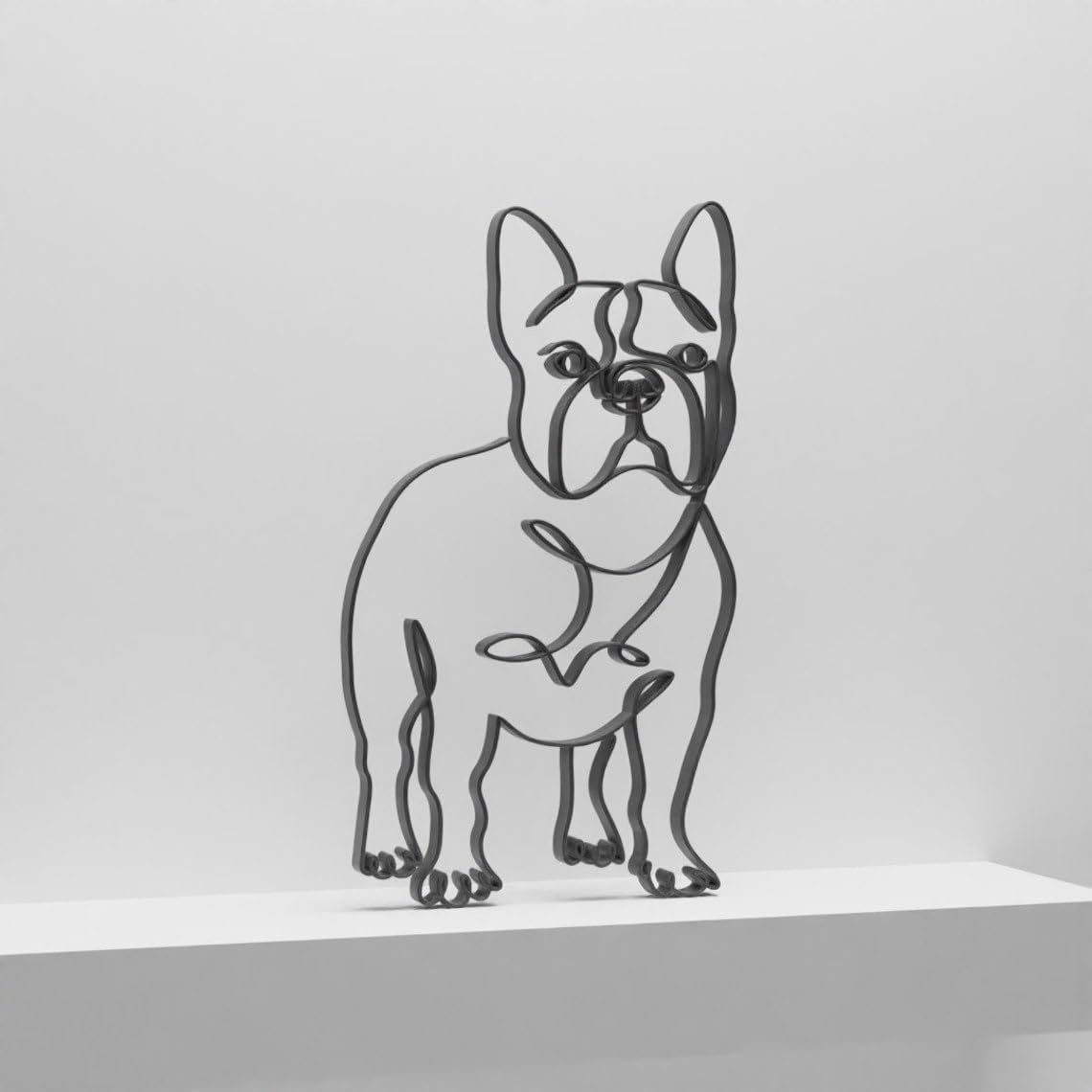 EROTNGO Modern Bulldog Figurine, Minimalist Design for Office Decor, Ideal Gift for Dog Enthusiasts and Collectors 4